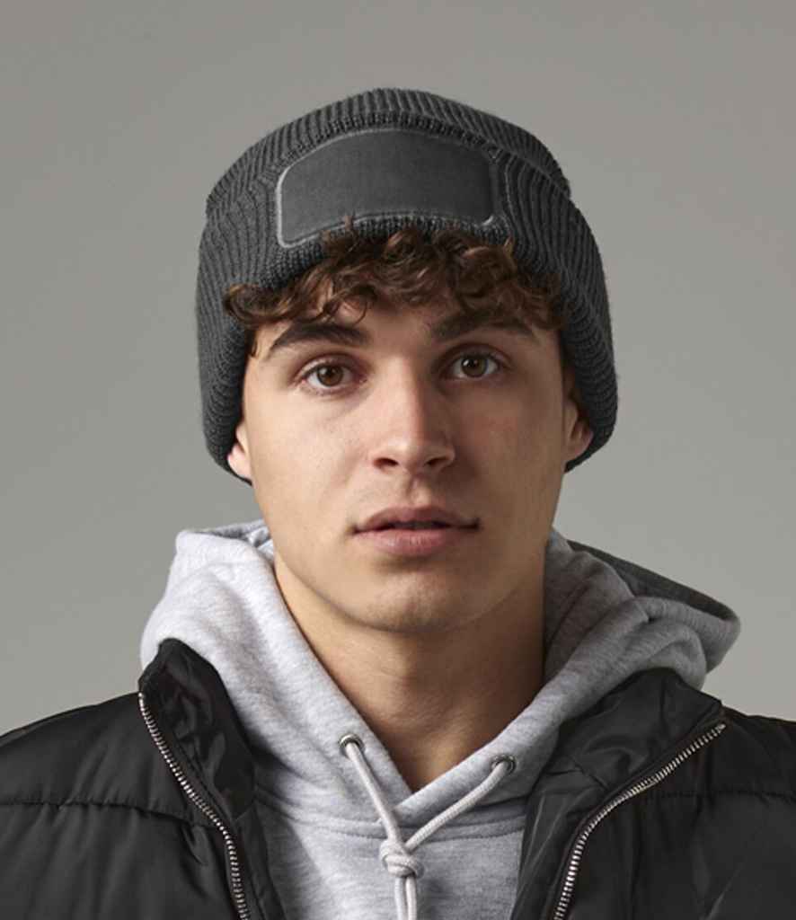 Beechfield Thinsulate™ Patch Beanie - Graphite Grey (BB440)