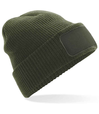 Beechfield Thinsulate™ Patch Beanie - Olive Green (BB440)
