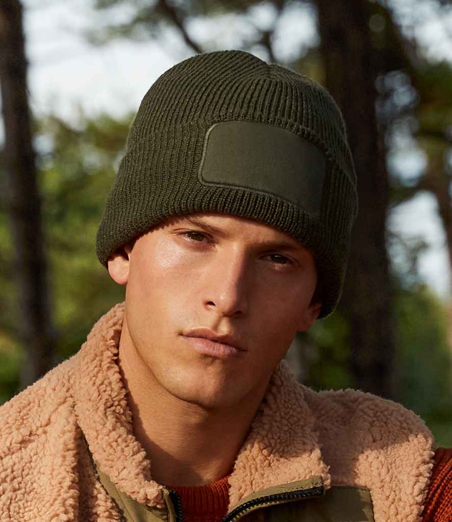 Beechfield Thinsulate™ Patch Beanie - Olive Green (BB440)