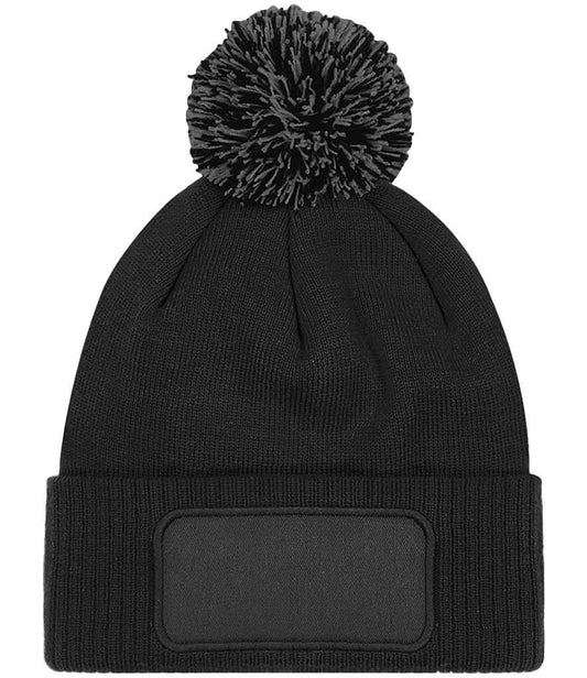 Beechfield Snowstar® Printers Beanie - Black/Graphite Grey (BB443)