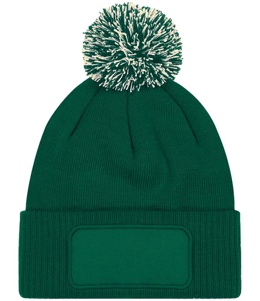 Beechfield Snowstar® Printers Beanie - Bottle Green/Off White (BB443)
