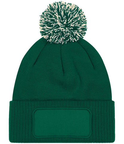 Beechfield Snowstar® Printers Beanie - Bottle Green/Off White (BB443)