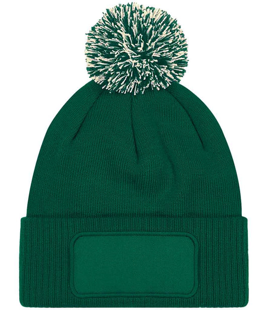 Beechfield Snowstar® Printers Beanie - Bottle Green/Off White (BB443)