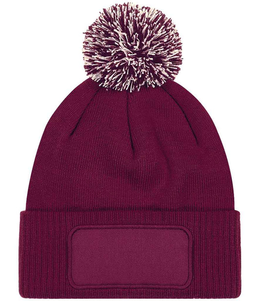 Beechfield Snowstar® Printers Beanie - Burgundy/Off White (BB443)