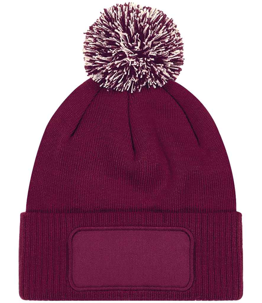 Beechfield Snowstar® Printers Beanie - Burgundy/Off White (BB443)