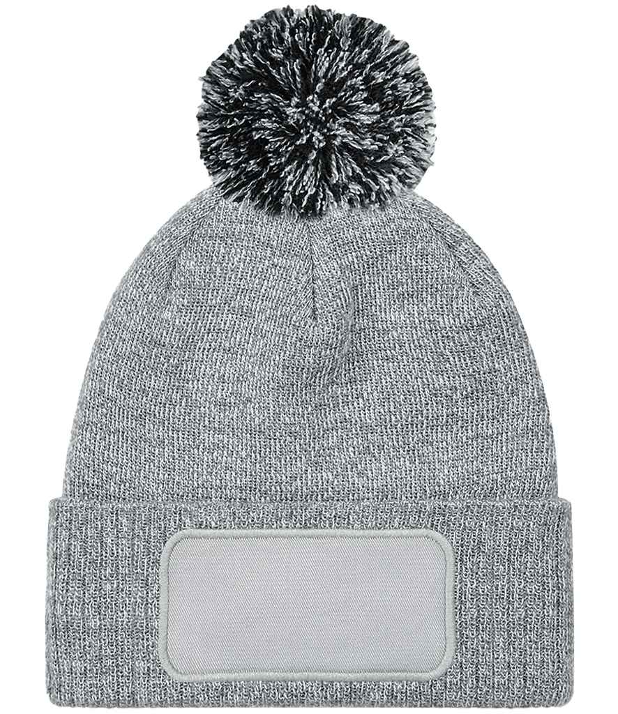 Beechfield Snowstar® Printers Beanie - Heather Grey/Black (BB443)