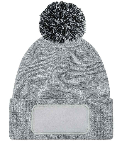 Beechfield Snowstar® Printers Beanie - Heather Grey/Black (BB443)