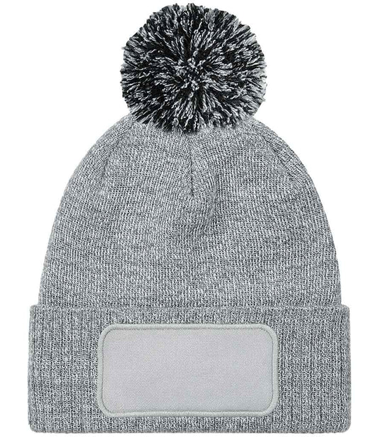 Beechfield Snowstar® Printers Beanie - Heather Grey/Black (BB443)