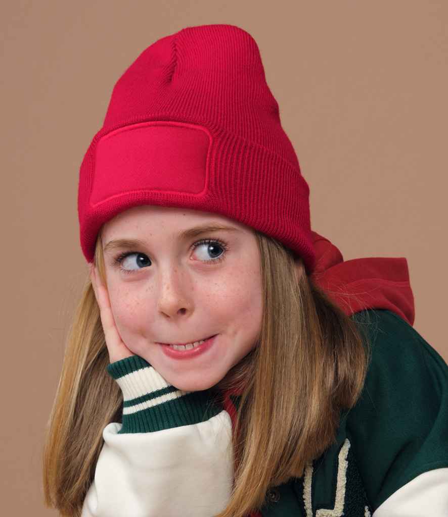 Beechfield Kids Original Patch Beanie - Classic Red (BB445B)