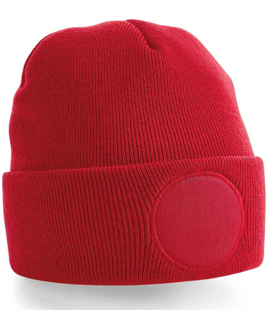 Beechfield Circular Patch Beanie - Classic Red (BB446)