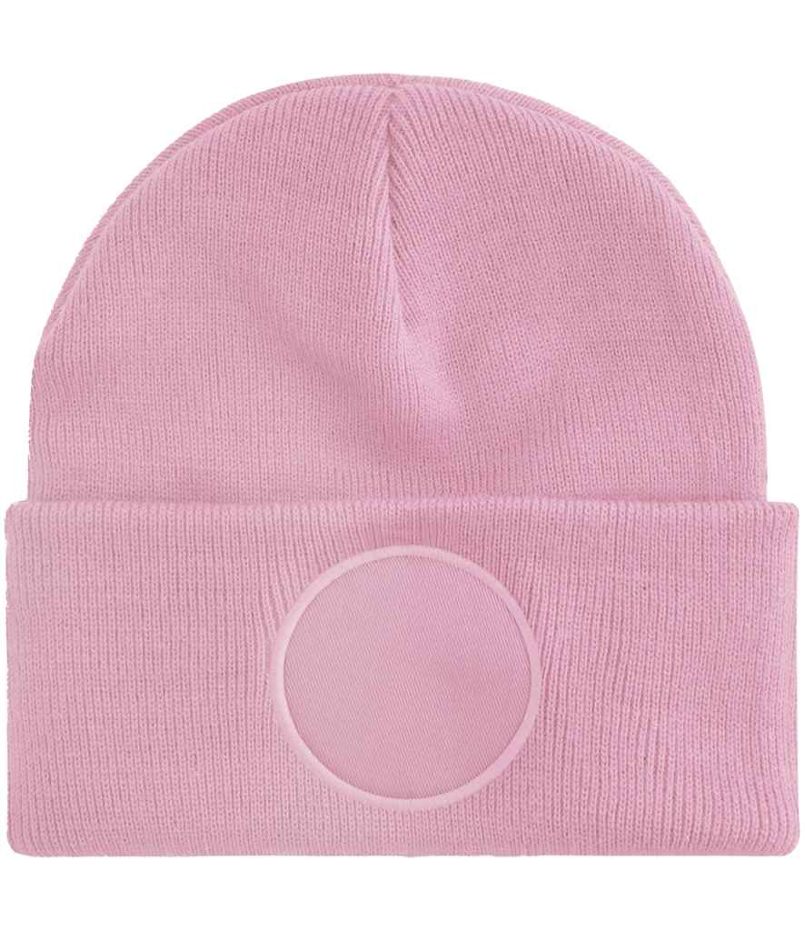 Beechfield Circular Patch Beanie - Dusky Pink (BB446)