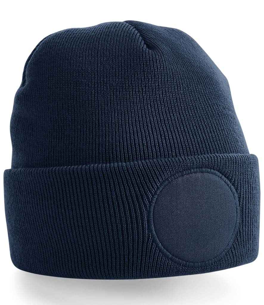 Beechfield Circular Patch Beanie - French Navy (BB446)