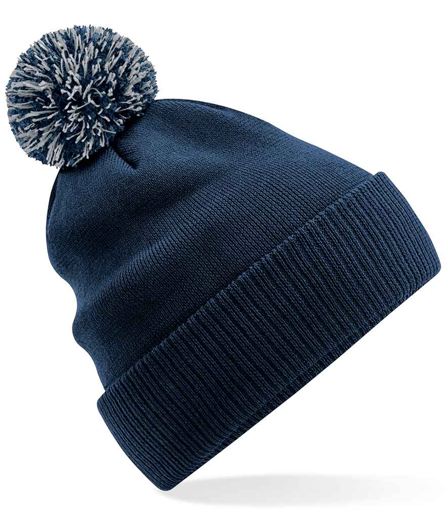 Beechfield Recycled Snowstar® Beanie - Navy/Light Grey (BB450R)