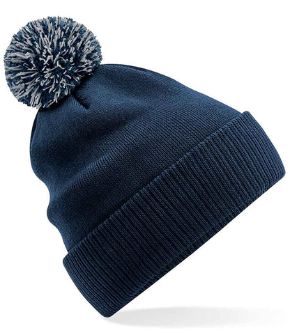 Beechfield Recycled Snowstar® Beanie - Navy/Light Grey (BB450R)