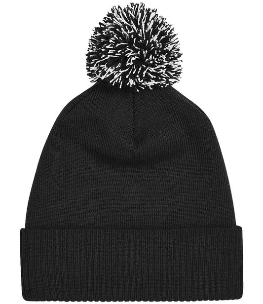 Beechfield Snowstar® Beanie - Black/White (BB450)