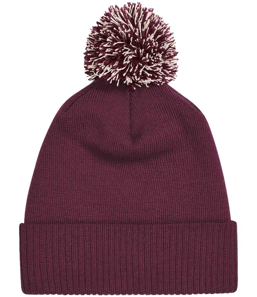 Beechfield Snowstar® Beanie - Burgundy/Off White (BB450)