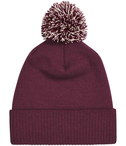 Beechfield Snowstar® Beanie - Burgundy/Off White (BB450)