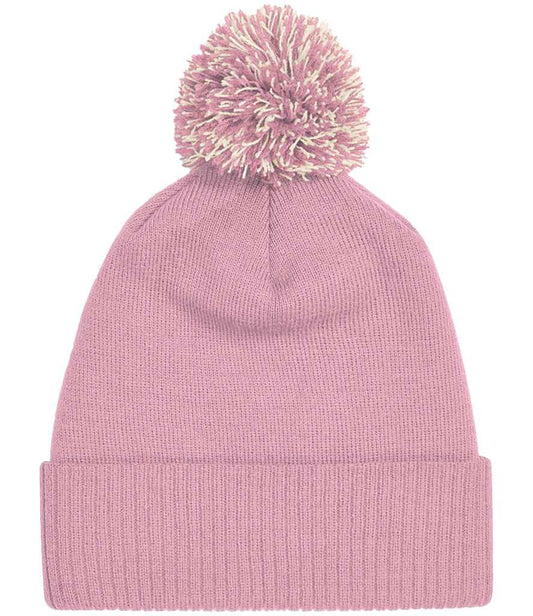 Beechfield Snowstar® Beanie - Dusky Pink/Off White (BB450)