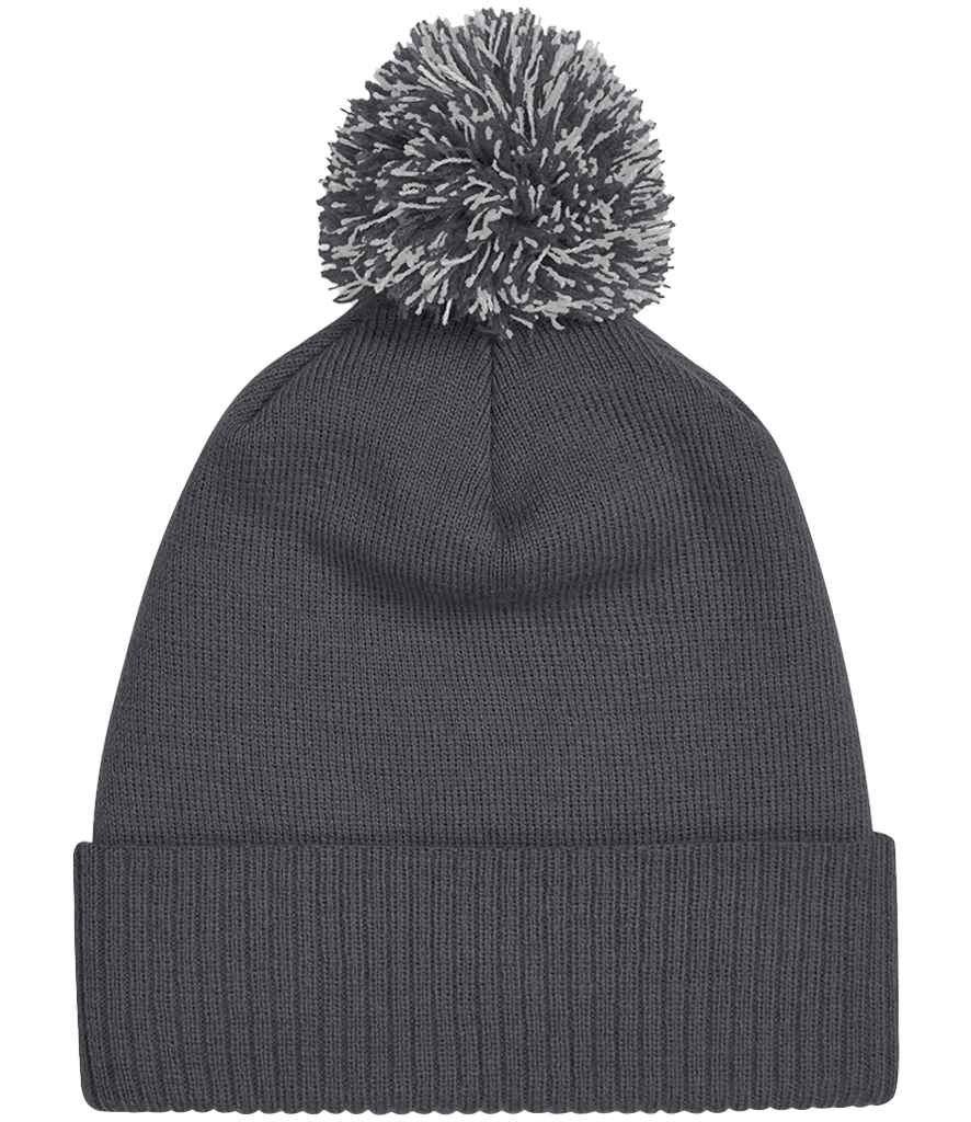 Beechfield Snowstar® Beanie - Graphite Grey/Light Grey (BB450)