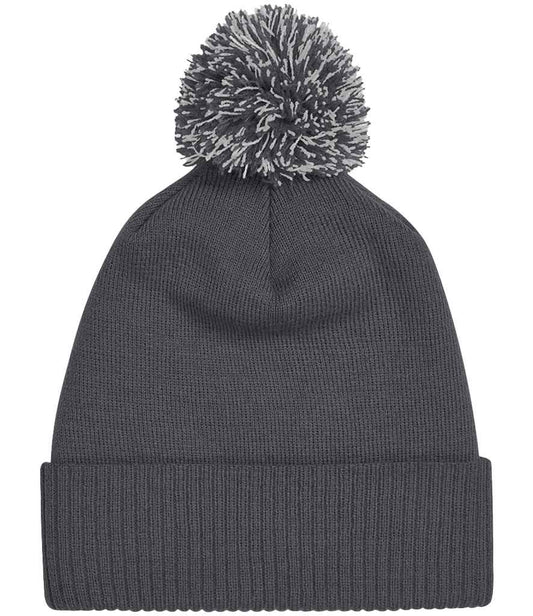 Beechfield Snowstar® Beanie - Graphite Grey/Light Grey (BB450)
