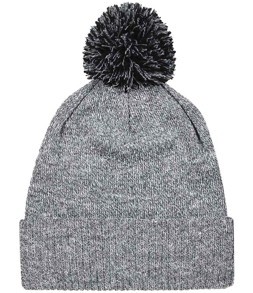 Beechfield Snowstar® Beanie - Heather Grey/Black (BB450)