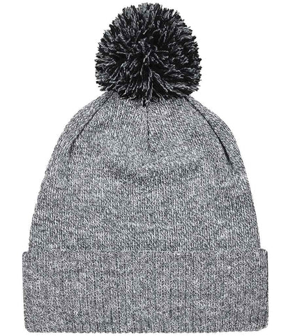 Beechfield Snowstar® Beanie - Heather Grey/Black (BB450)