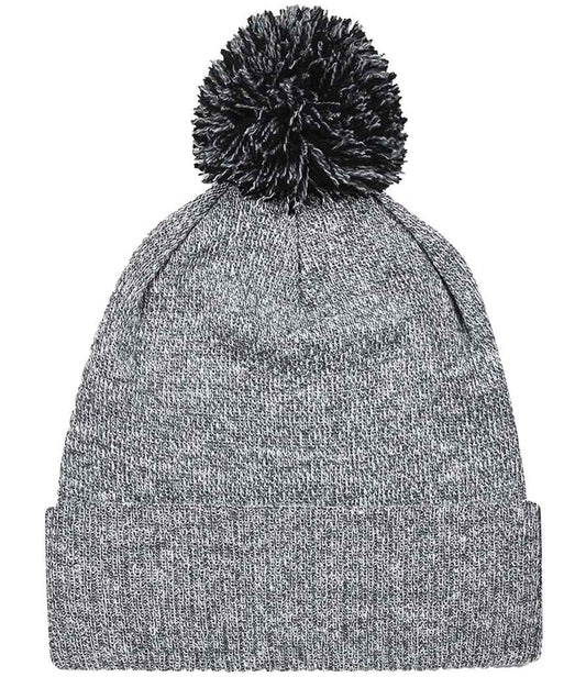 Beechfield Snowstar® Beanie - Heather Grey/Black (BB450)
