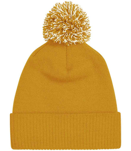 Beechfield Snowstar® Beanie - Mustard/Off White (BB450)