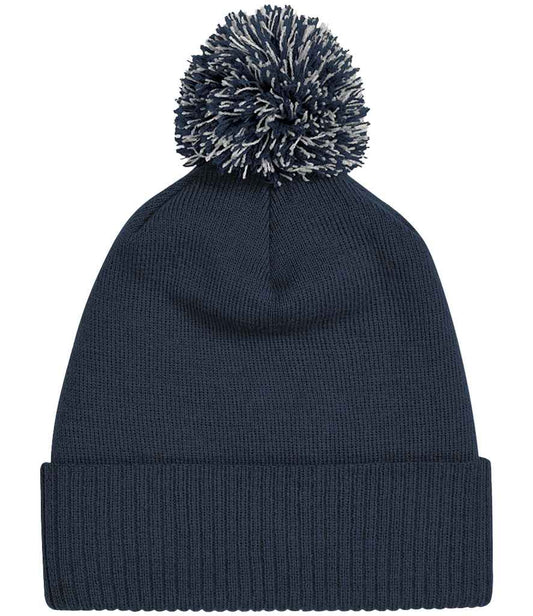 Beechfield Snowstar® Beanie - Navy/Light Grey (BB450)