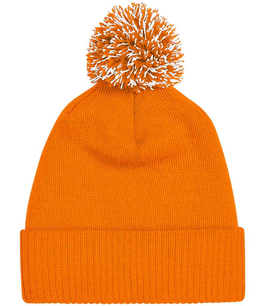 Beechfield Snowstar® Beanie - Orange/White (BB450)