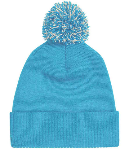 Beechfield Snowstar® Beanie - Surf Blue/Off White (BB450)