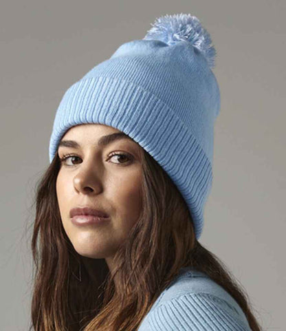 Beechfield Snowstar® Beanie - Sky Blue/White (BB450)