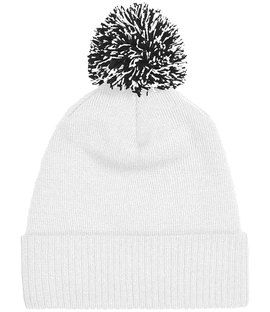 Beechfield Snowstar® Beanie - White/Black (BB450)