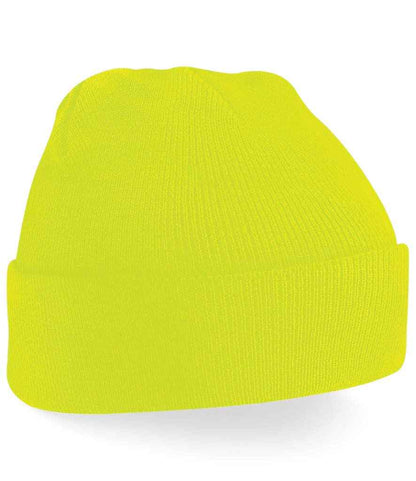 Beechfield Kids Original Cuffed Beanie - Fluorescent Yellow (BB45B)