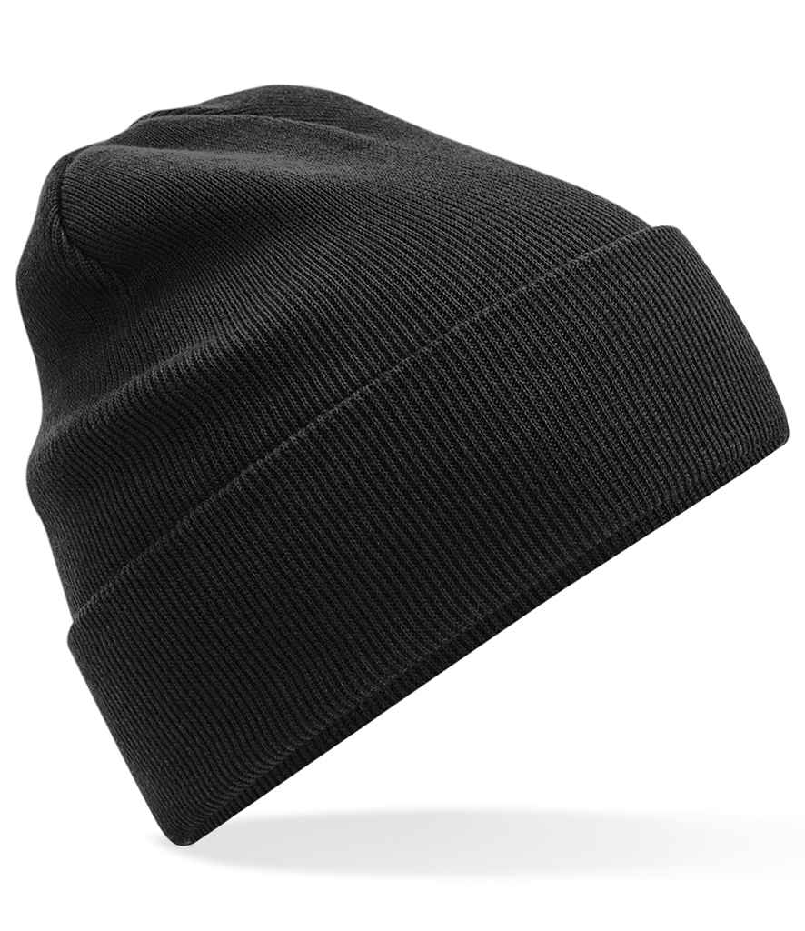 Beechfield Organic Cotton Original Cuffed Beanie - Black (BB45N)