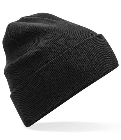 Beechfield Organic Cotton Original Cuffed Beanie - Black (BB45N)