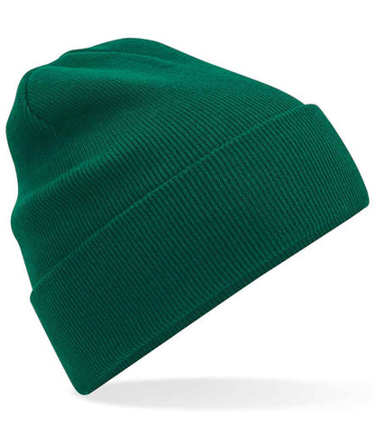 Beechfield Organic Cotton Original Cuffed Beanie - Bottle Green (BB45N)