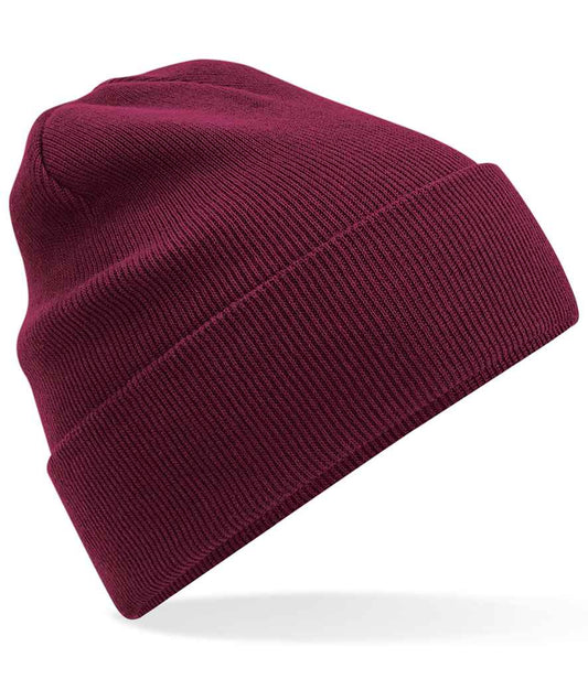 Beechfield Organic Cotton Original Cuffed Beanie - Burgundy (BB45N)