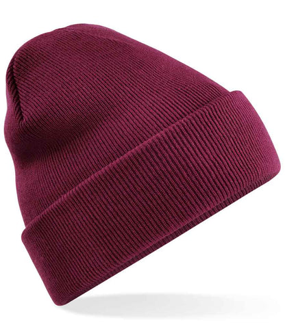 Beechfield Recycled Original Cuffed Beanie - Burgundy (BB45R)