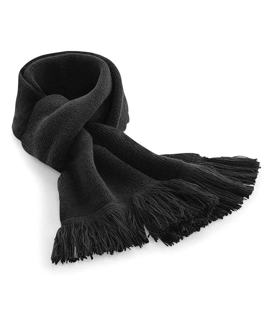 Beechfield Classic Knitted Scarf - Black (BB470)