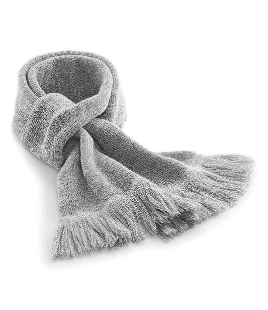 Beechfield Classic Knitted Scarf - Heather Grey (BB470)