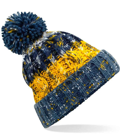 Beechfield Corkscrew Pom Pom Beanie - Morning Frost (BB486)