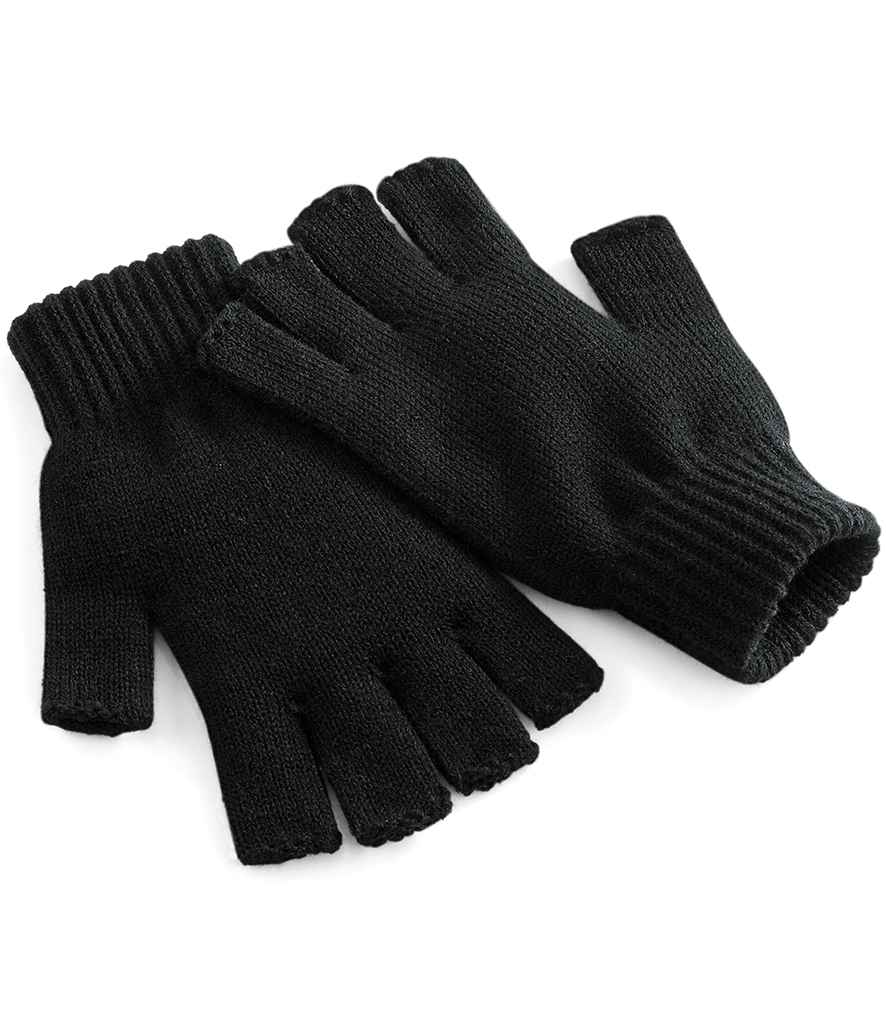 Beechfield Fingerless Gloves - Black (BB491)