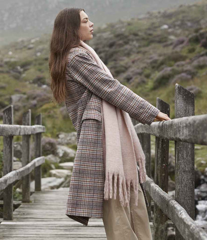 Beechfield Fluffy Scarf - Blush Pink (BB496R)