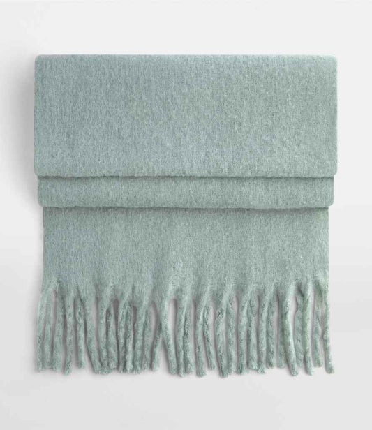 Beechfield Fluffy Scarf - Dusty Green (BB496R)