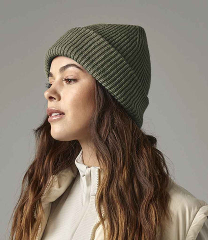 Beechfield Recycled Wind Resistant Breathable Elements Beanie - Olive Green (BB508R)