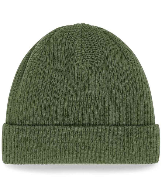 Beechfield Organic Cotton Beanie - Olive Green (BB50N)