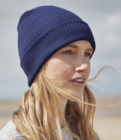 Beechfield Organic Cotton Beanie - Oxford Navy (BB50N)
