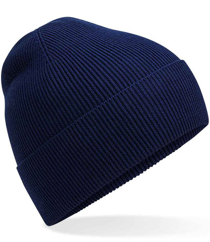 Beechfield Organic Cotton Fine Knit Beanie - Oxford Navy (BB51N)