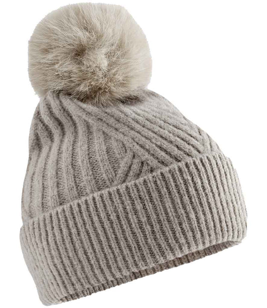 Beechfield Snow Luxe Beanie - Natural Stone (BB529)
